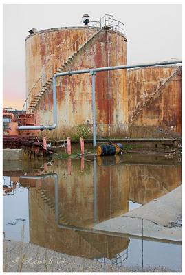 Rusty Tanks Reflected