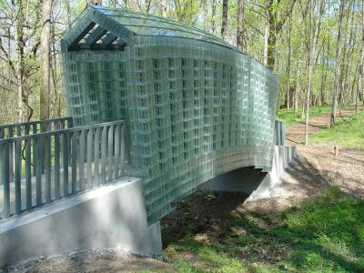 Glass bridge at Cheekwood