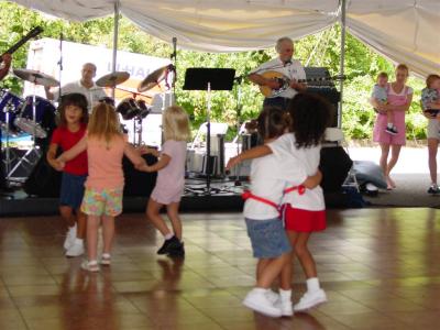 Kids getting into the music