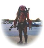 Skip in his Predator Costume
