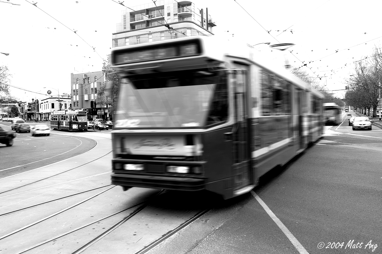 Victoria Market - Speeding Tram