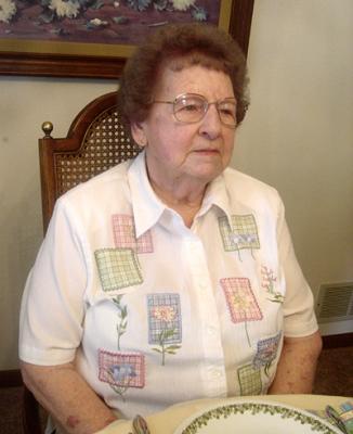 Grandma at Easter Table