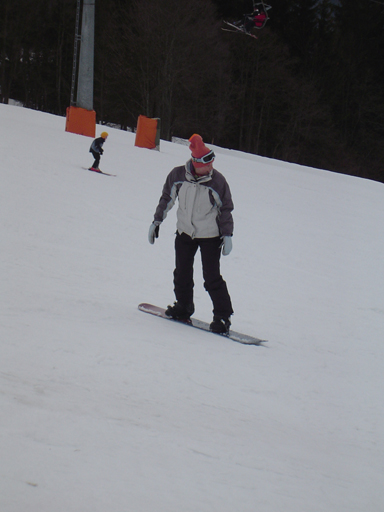 Tia.  You couldnt miss that funky orange beanie.