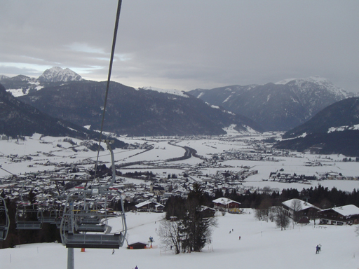 Views of St Johann from various heights of the mountian.