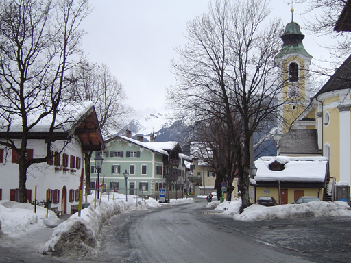 Pastel buildings.