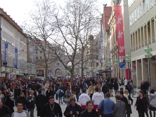 Munich.  The city had it all... shops galore, beer halls and a fantastic atmosphere.