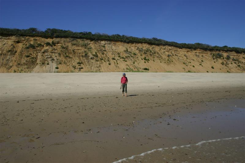 Nadia at Nauset Light beach. Eastham, Sep. 5, 2004.