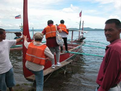 This is the boat that took us to Volcano Island