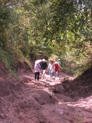 it's a very steep climb