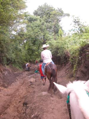 look!! i'm riding the white horse!! haha
