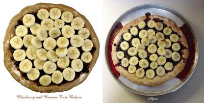 Banana & Blueberry Tart