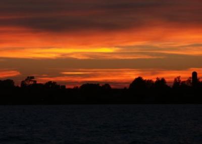 Sunset over St. Albans Bay