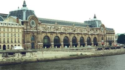 The Orsay Museum on the Seine River. The building was formerly a train station - almost demolished in the 1970's.