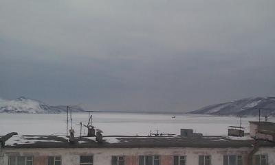 View from my Apartment at the Port of Magadan