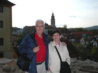 Jim & Glynda in Cesky Krumlov