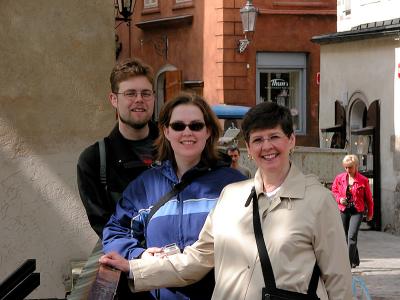 some of our tourists in Cesky Krumlov