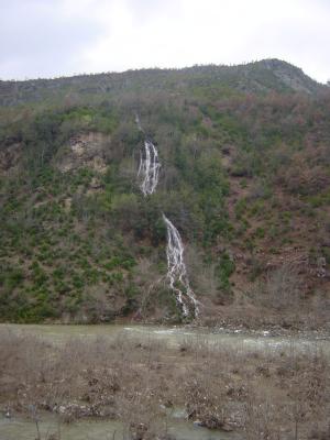 Waterfall in the mountains near Elbasan