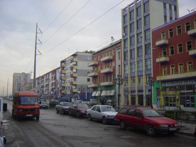 Main road in Tirana