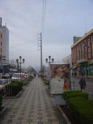 Another central road in Tirana