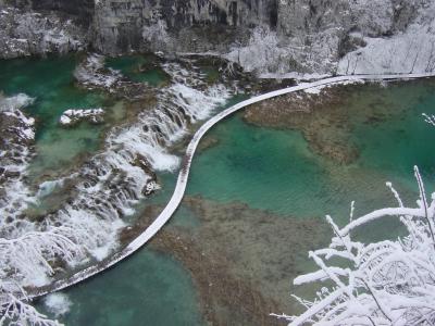 Waterfalls at Plitvice Jezara National Park, Croatia