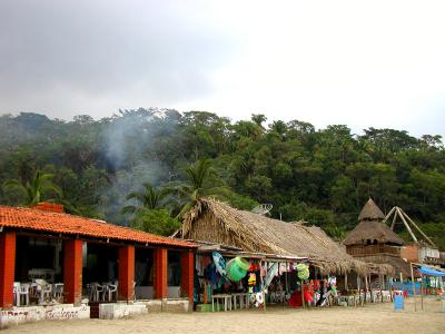Local beachfront restaurants in Sayulita
