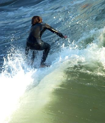 Hanging ten