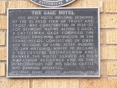 About the Gage Hotel