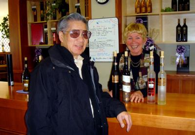 We did an icewine tasting there at Niagara-on-the-Lake, which accounts for  why our faces are so red