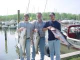 (4/24/04) Ted Grabow & crew  with some nice Trophy Stripers