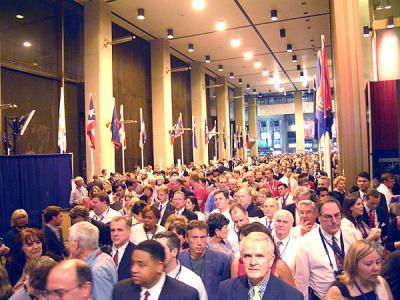 delegates entering convention