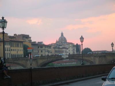 sunset over the Arno.JPG