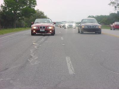 2001 Z3 on Hill Country Drive