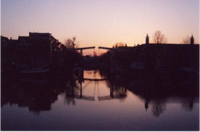 sunrise in Amsterdam