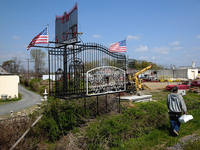flags and man