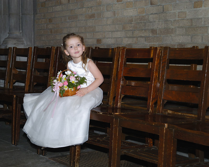 Morgan as Flower Girl