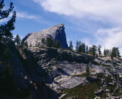 Half Dome from Just Below Stairs [4x5]