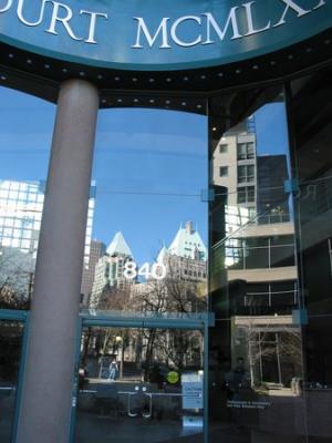 City reflection Vancouver
