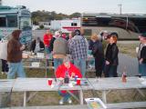 WE GATHERED FOR A POTLUCK SUPER JUST BEFORE SUNSET