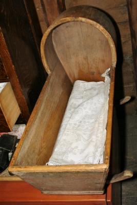 Wooden babys cradle