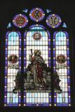Stained glass window in United Church