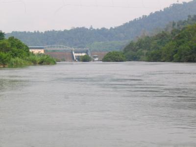 A view of the Chenderoh Dam during the crossing