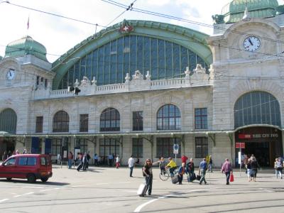 In Basel, getting the train to Lucern