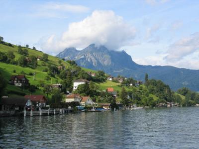 Burgen Stock, with Pilatus in the background