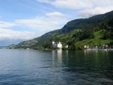 View across the lake
