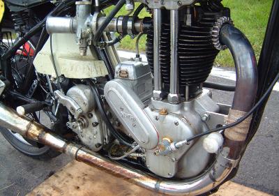 Close up of engine after the race