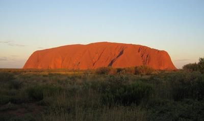 Uluru - on the edge of the light