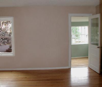 Chocolate Milk Den to Eucalyptus Green Sunroom