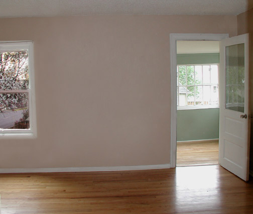 Chocolate Milk Den to Eucalyptus Green Sunroom