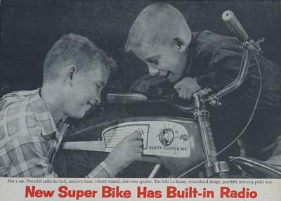 An advertisement from a 1955 issue of Boys Life Magazine.  This bike is not a toy.