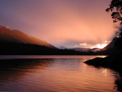 Sunset over Fulford Harbour